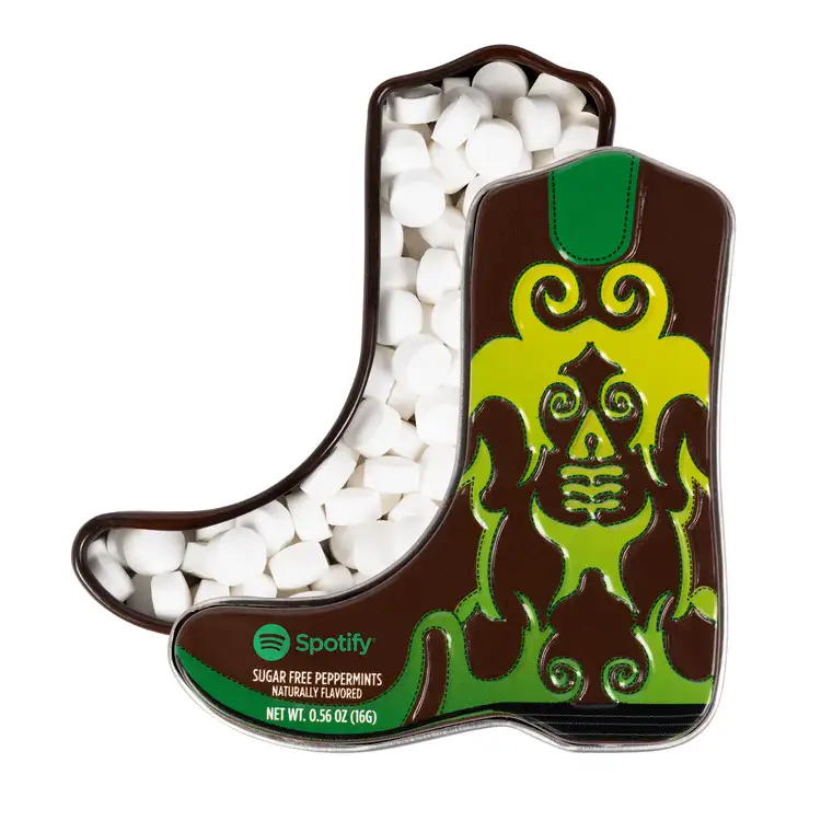 Boîte de menthes en forme de botte western - Vert #2