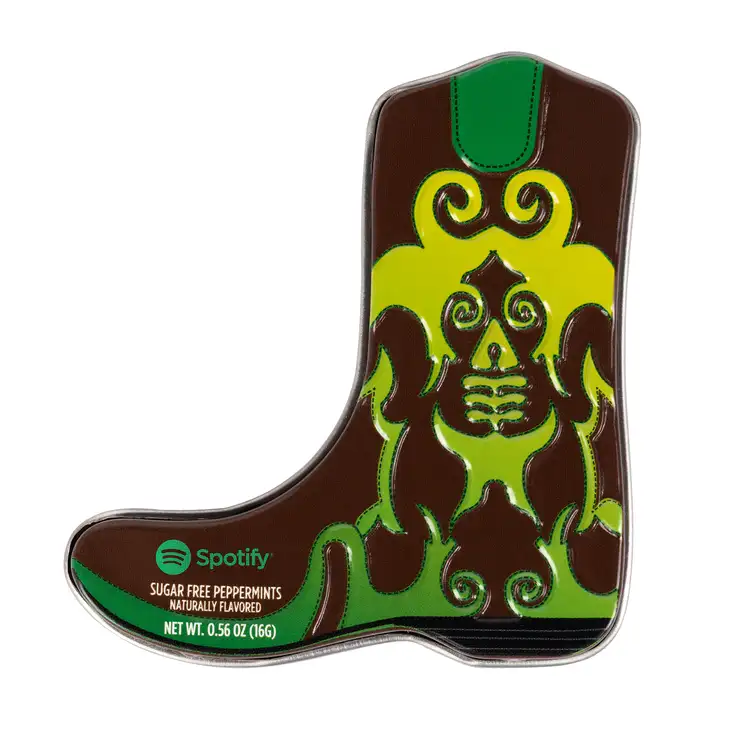 Boîte de menthes en forme de botte western - Vert #4