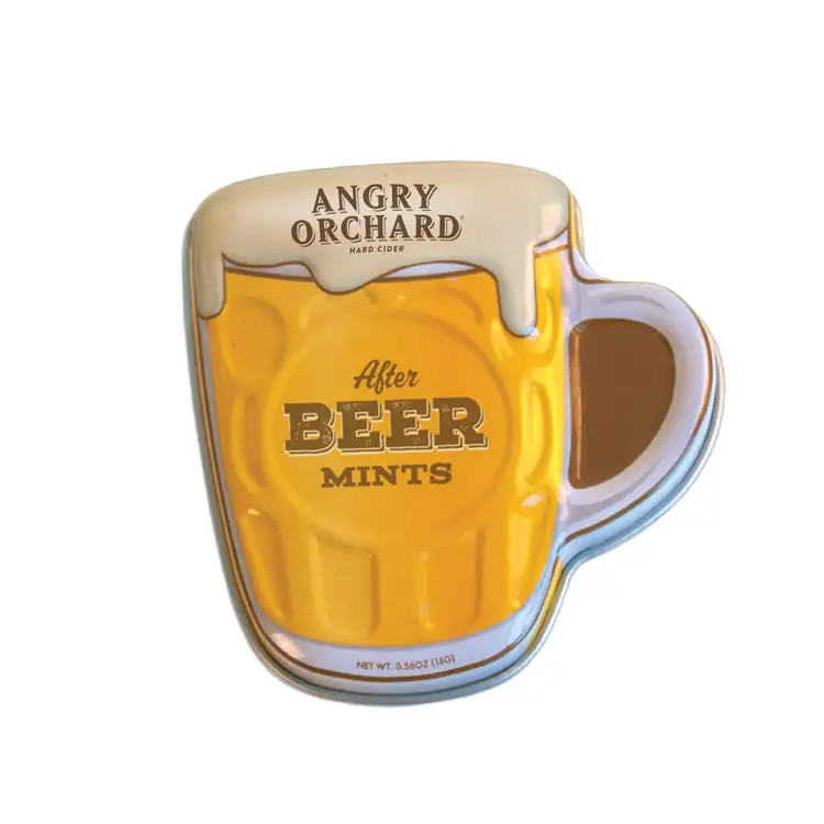 Boîte de menthes en forme de chope à bière