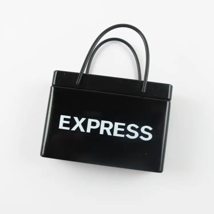 Black Shopping Bag Mint Tin
