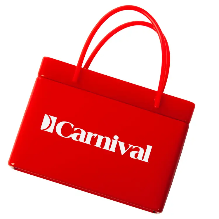 Boîte de menthes en forme de sac magasinage - Rouge