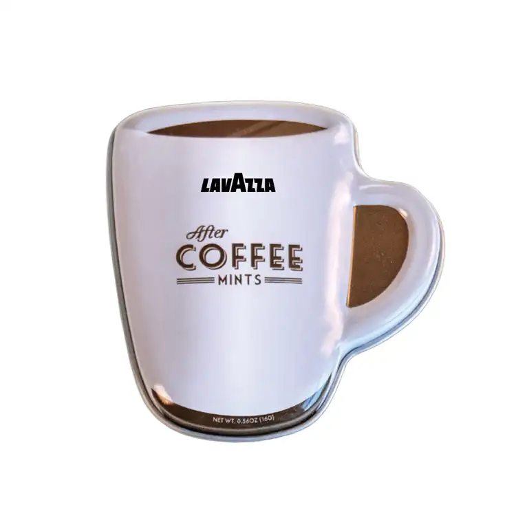 Boîte de menthes en forme de tasse à café