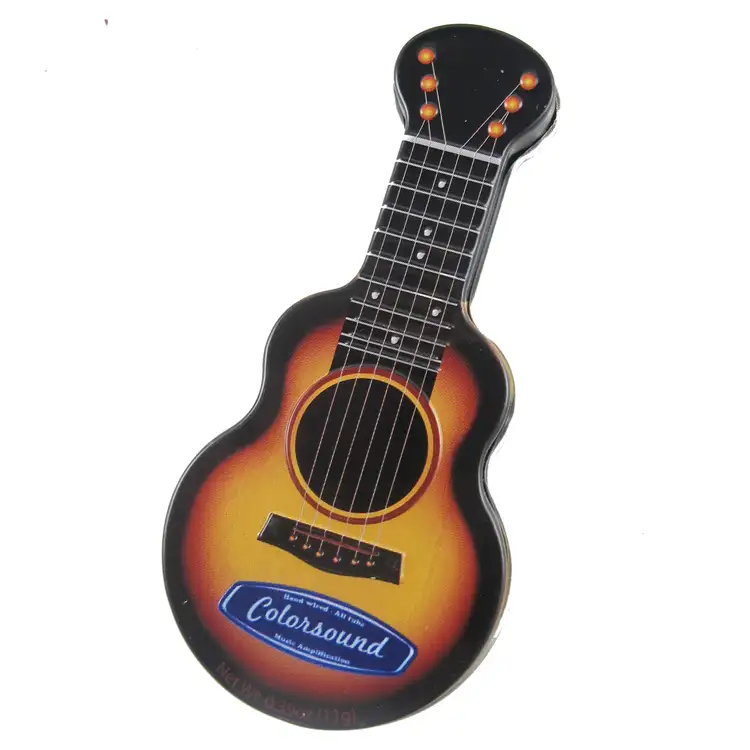 Gold Acoustic Guitar Mint Tin