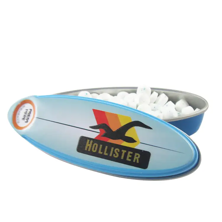 Arrow Design Surfboard Mint Tin