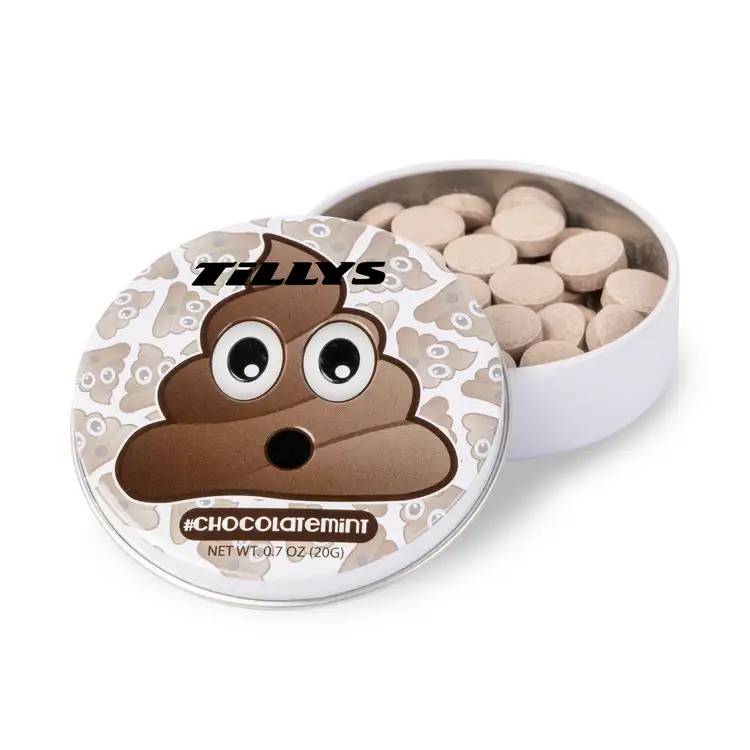 Boîte émoji caca avec menthes au chocolat #2