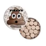 Boîte émoji caca avec menthes au chocolat