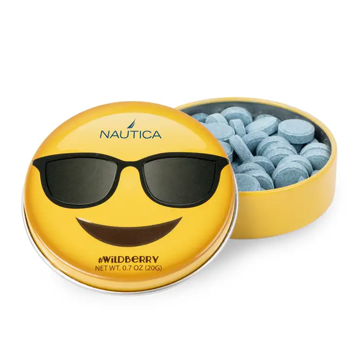 Boîte émoji lunettes soleil avec menthes aux baies sauvages #2