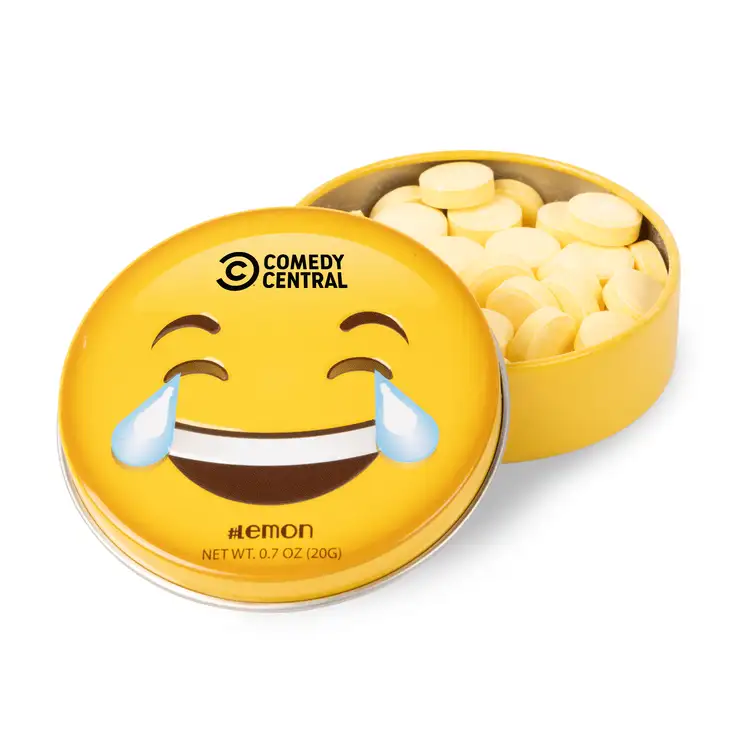 Boîte émoji rire avec menthes au citron #2