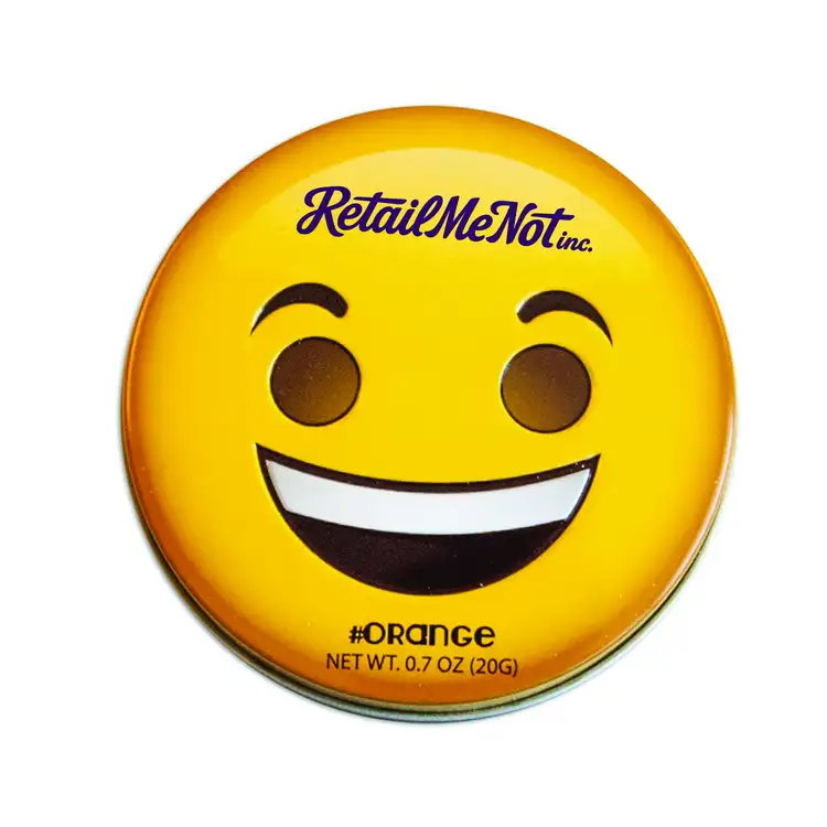 Boîte émoji sourire avec menthes à l’orange #3