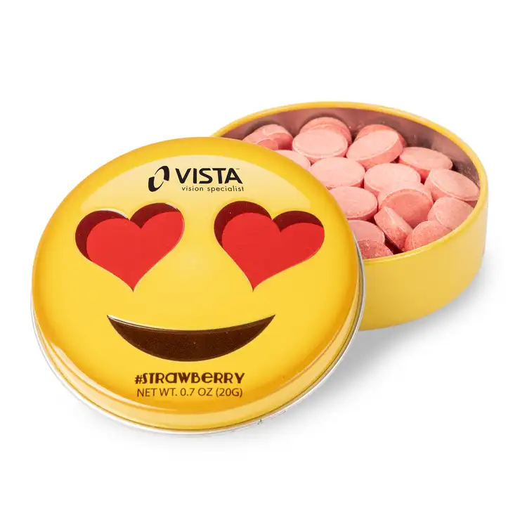 Heart Eyes Emoji Tin with Strawberry Mints #2