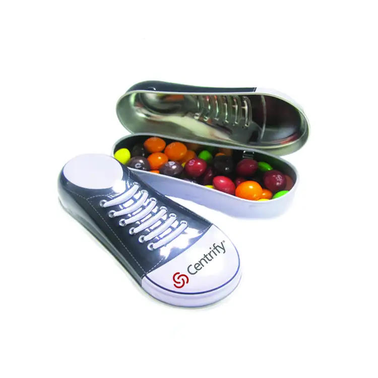 Sneaker Shaped Tin with Skittles Candy