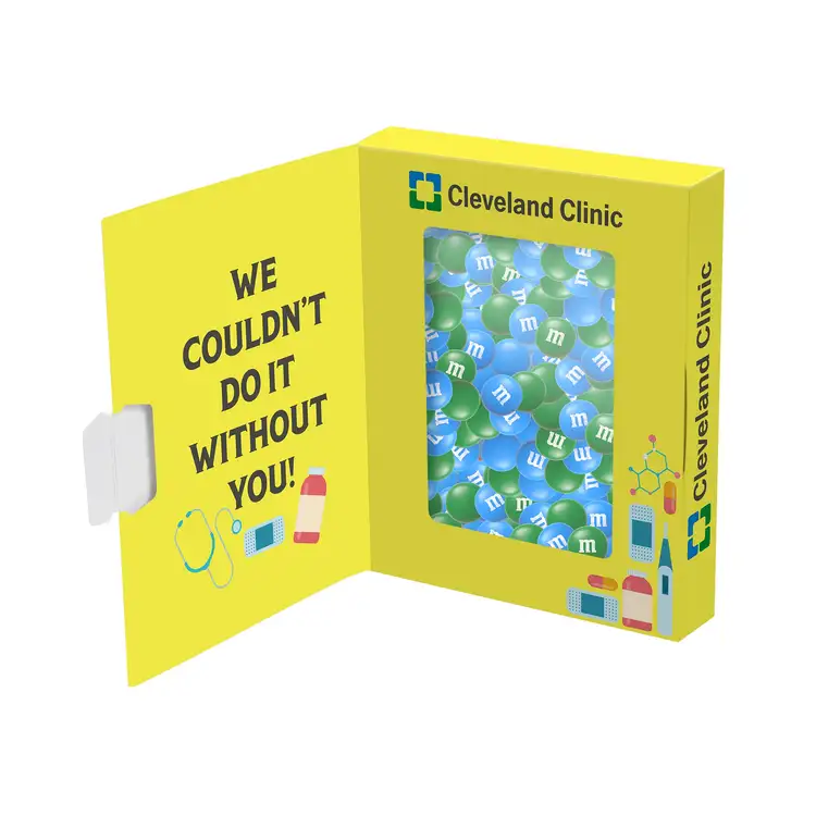 Boîte-livre à fenêtre avec M&M's de couleurs choisies 3 oz #2