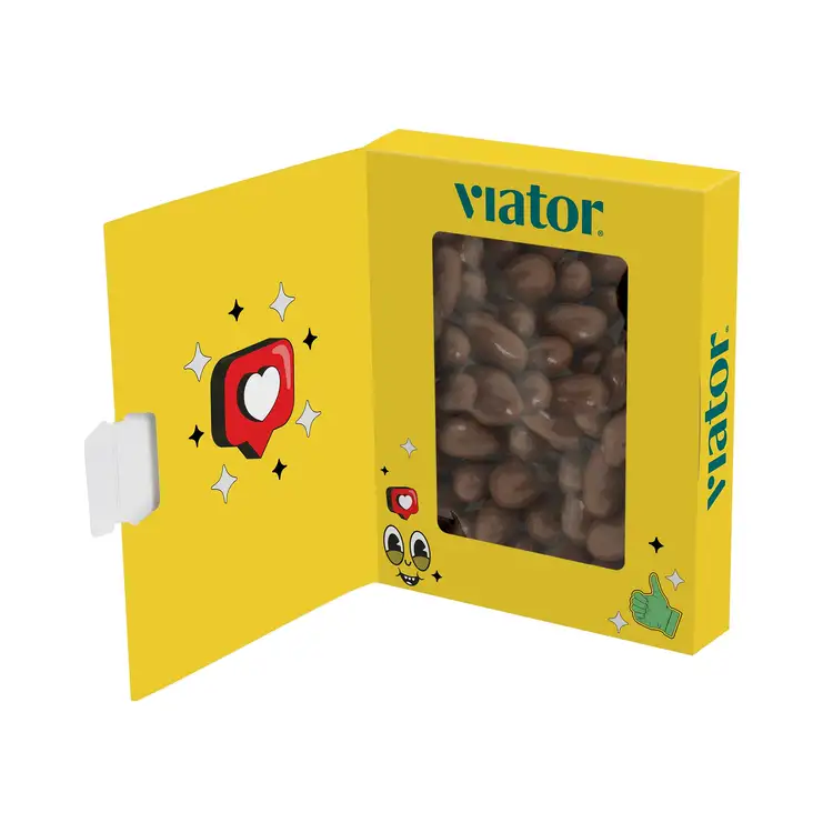 Boîte-livre à fenêtre avec raisins au chocolat au lait 2.5 oz #2