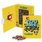 Boîte-livre à fenêtre avec raisins au chocolat au lait 2.5 oz