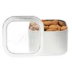 Boîte métallique à fenêtre de amandes 3 po