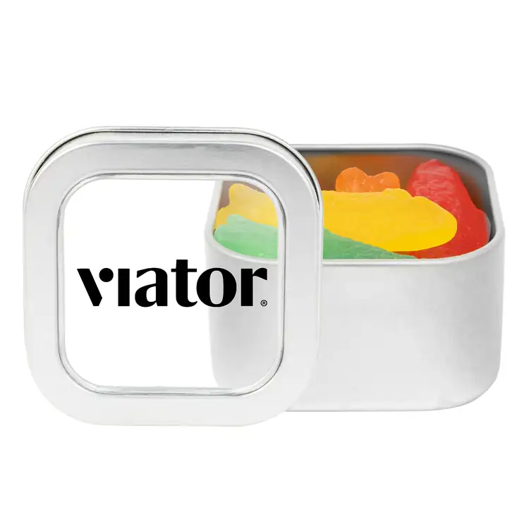 2-1/2-inch Window Tin with Swedish Fish candies