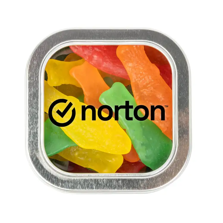 3-inch Window Tin with Swedish Fish candies #3