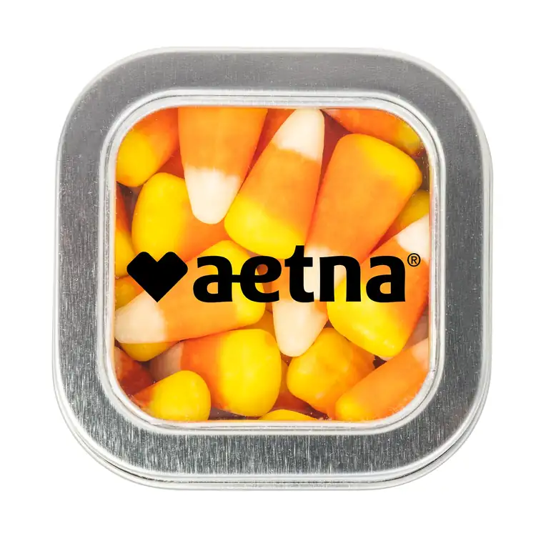 2-1/2-inch Window Tin with Candy corn #3