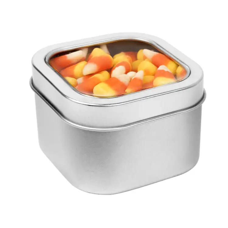 3-inch Window Tin with Candy corn #2