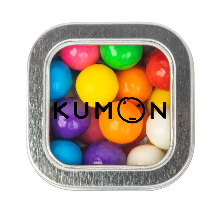 2-1/2-inch Window Tin with Gumballs #2