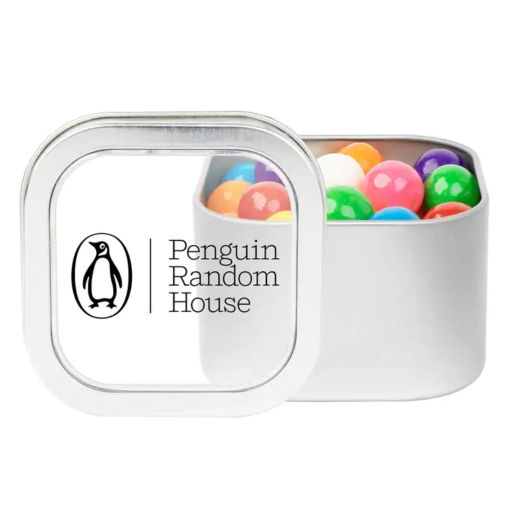 3-inch Window Tin with Gumballs