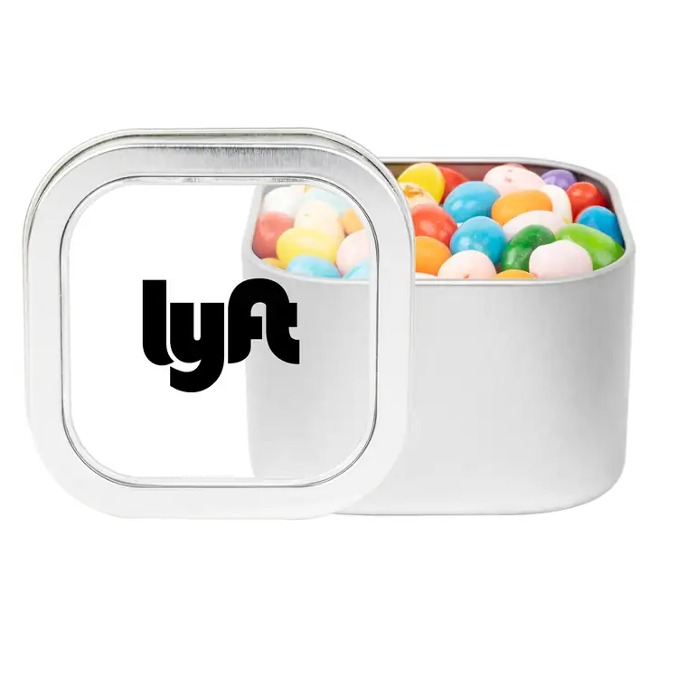 3-inch Window Tin with Jelly Belly jelly beans