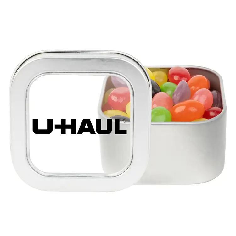 2-1/2-inch Window Tin with Assorted jelly beans