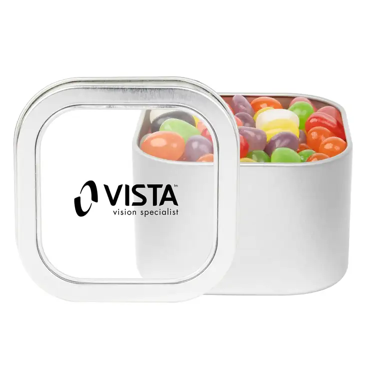 3-inch Window Tin with Assorted jelly beans
