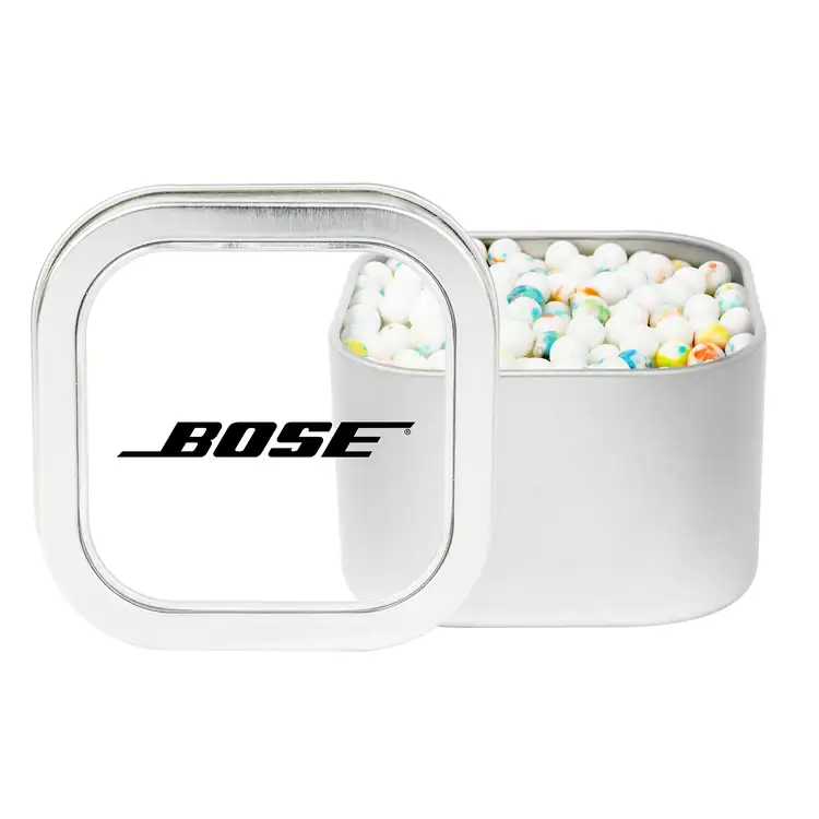 3-inch Window Tin with Mini jawbreakers