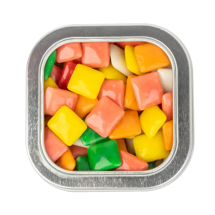 Boîte métallique à fenêtre de mini gommes Chicklets 3 po #2