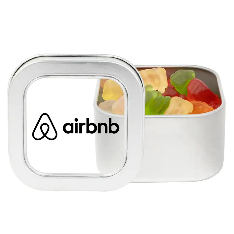 2-1/2-inch Window Tin with Clever Candy gummy bears