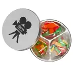 Clever Candy Movie Reel Tin with Three Candy Varieties