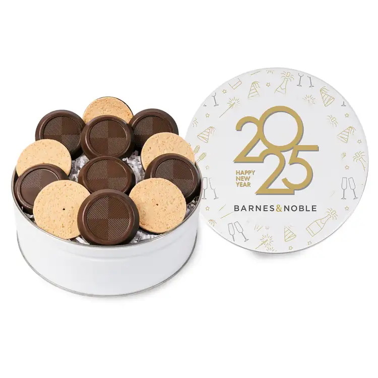 12 Piece Truffle Cookie Gift Tin - Soccer Theme #11