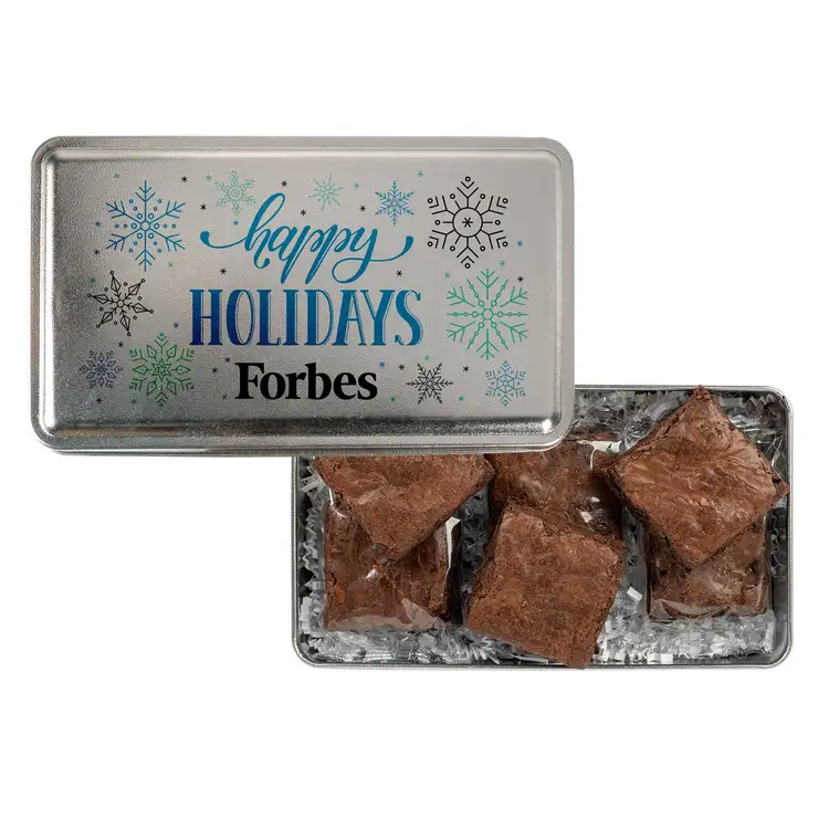 Fresh Beginnings 6 Fudge Brownies in Tin #2