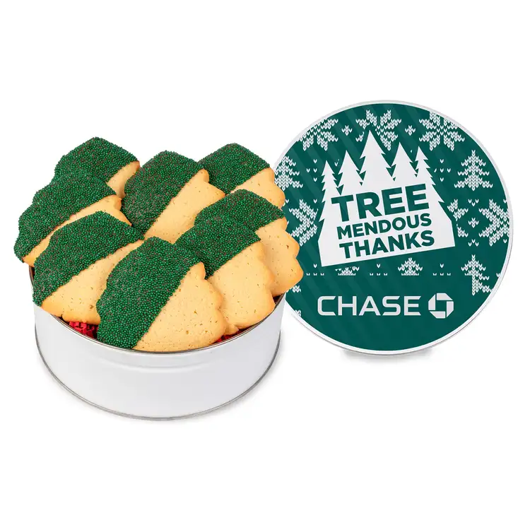 Decadent Christmas Tree Cookie Gift Tin #2