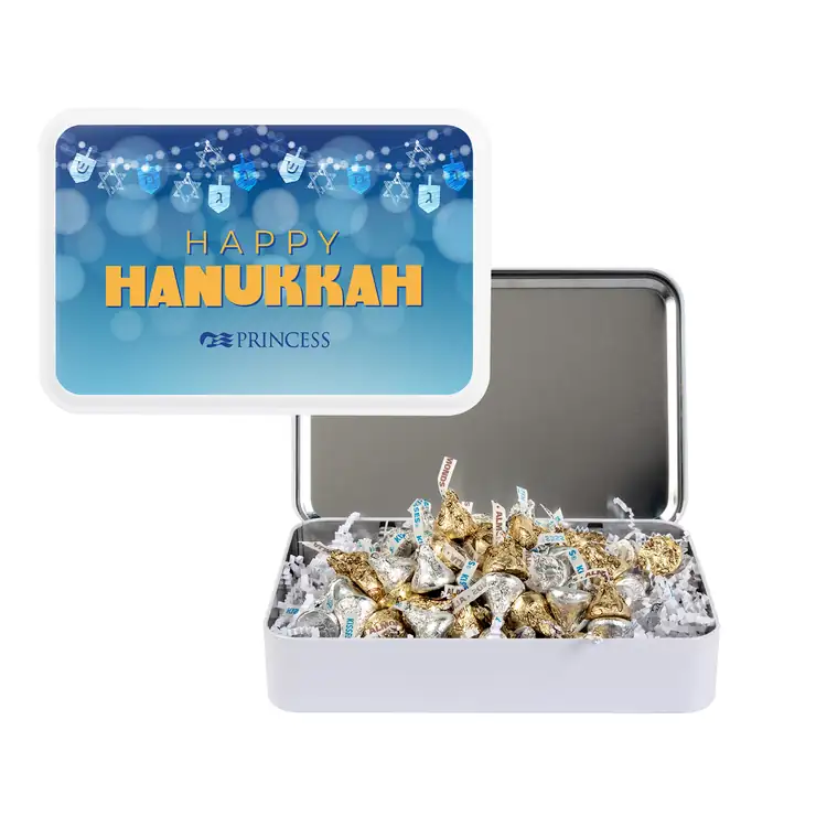 Silver & Color Foil Hershey Kisses Gift Tin #4