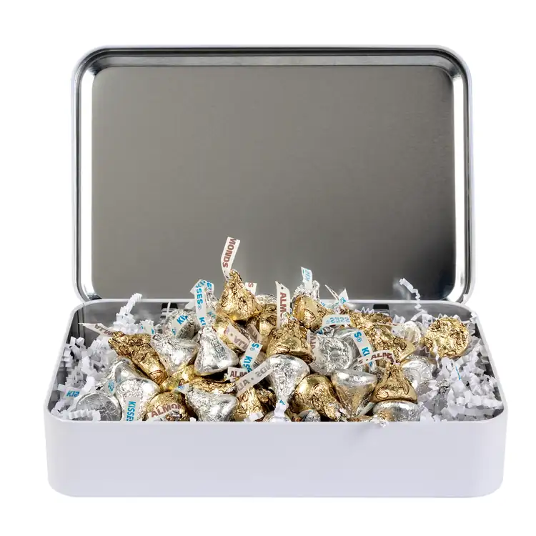 Silver & Color Foil Hershey Kisses Gift Tin #5
