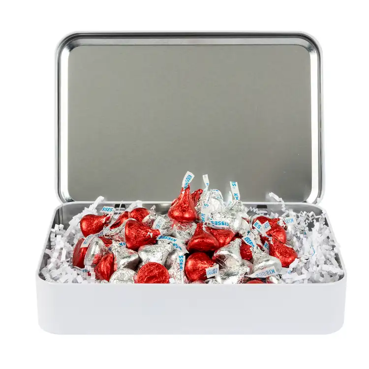 Silver & Color Foil Hershey Kisses Gift Tin #7