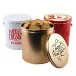 1 Gallon Gift Tin with Chocolate chip cookies