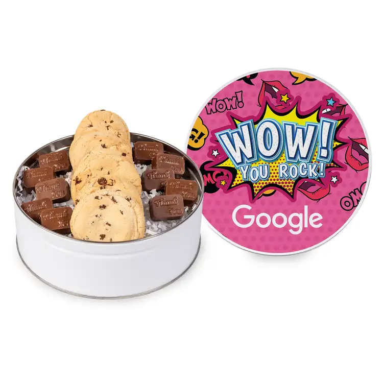 Molded Chocolate and Chocolate Chip Cookie Tin #2