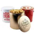1 Gallon Gift Tin with Caramel popcorn