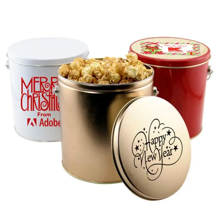 1 Gallon Gift Tin with Caramel popcorn