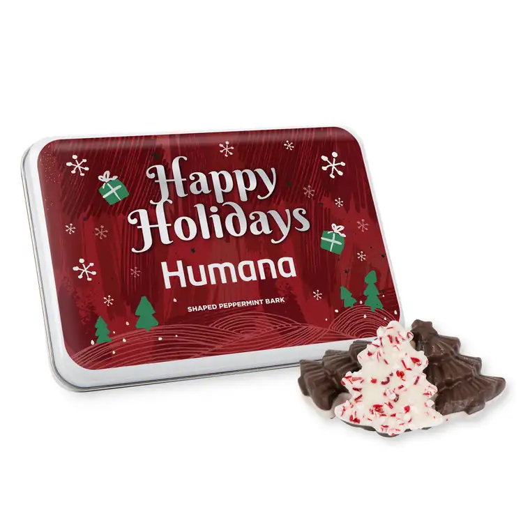 Gift tin with Peppermint Bark Shapes #6