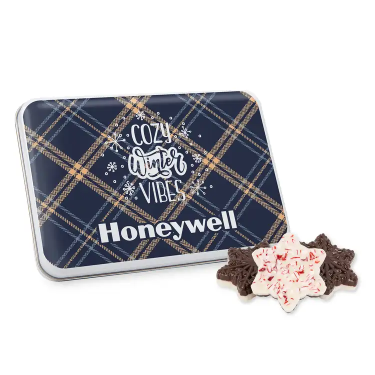 Gift tin with Peppermint Bark Shapes #8