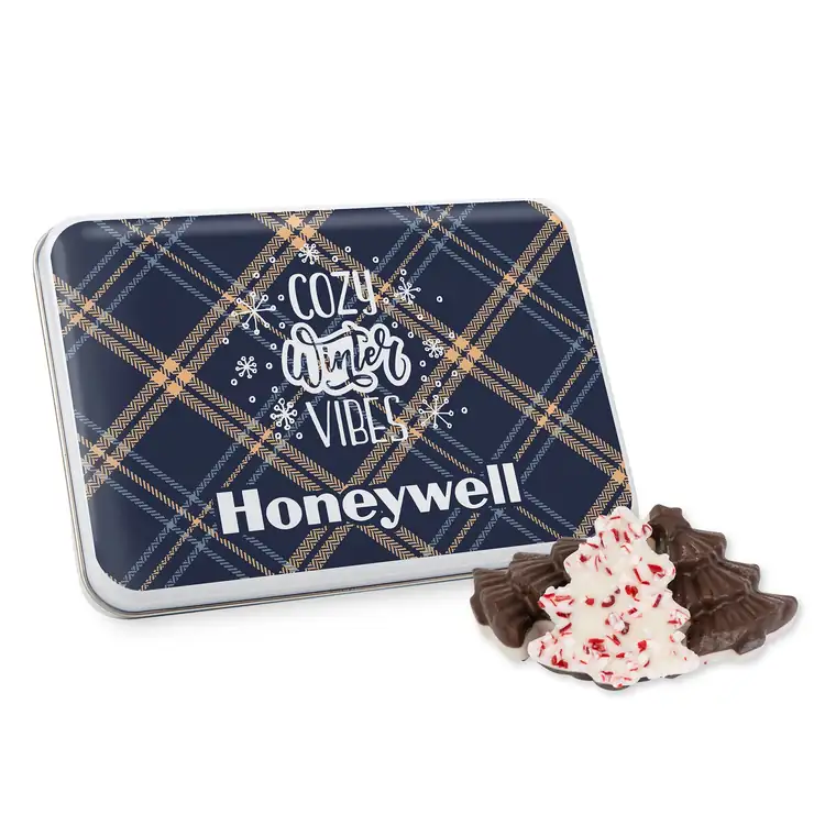 Gift tin with Peppermint Bark Shapes #9