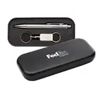 Metal Pen and Keyring Box with Foam Insert
