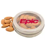 Boîte métallique ronde de amandes 3-1/4 po
