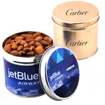 3-9/16-inch Round Tin with Almonds