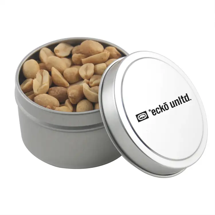 2-3/4-inch Round Tin with Peanuts
