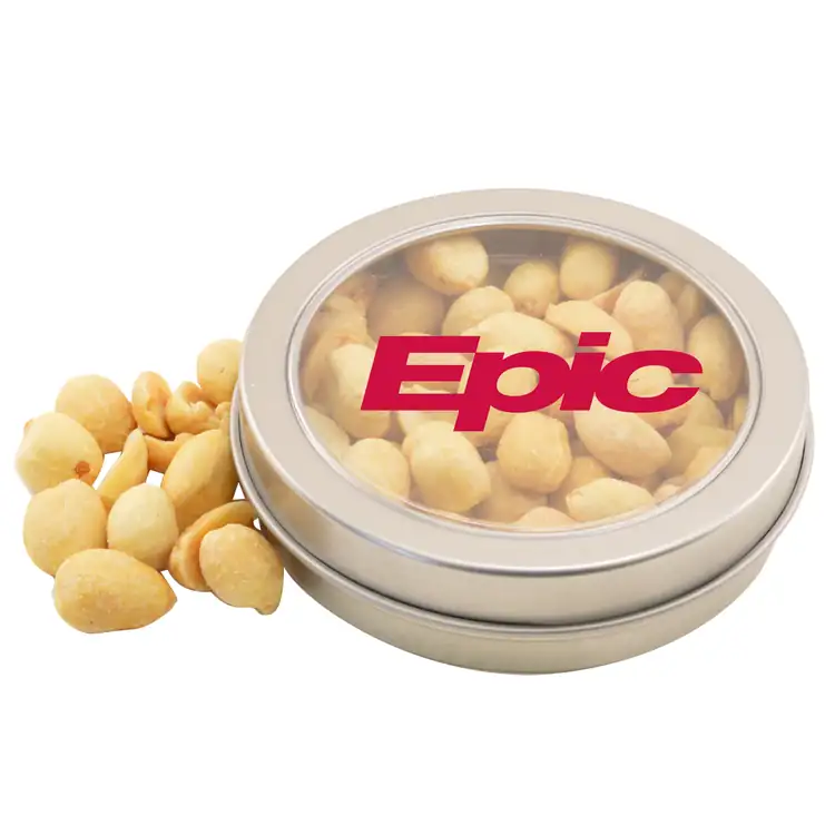 3-1/4-inch Round Tin with Peanuts